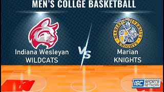 LIVE Mens College Basketball Indiana Wesleyan at Marian 22324 [upl. by Oberg]