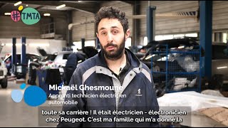 Mickaël Ghesmoune apprenti technicien électricien automobile [upl. by Llerrehs]