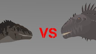 Jwd Giganotosaurus vs ark carcharodontosaurus [upl. by Cantu]