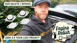 EGR DELETE  BYPASS  L322 36 TDV8 Range Rover [upl. by Enomahs21]