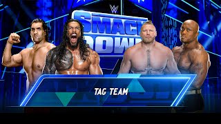 FULL MATCH  THE GREAT KHALI amp ROMAN REIGNS VS BROCK LESNAR amp BOBBY LASHLEY [upl. by Alleunam580]