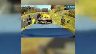 Penske truck slams into vehicle [upl. by Jeggar]