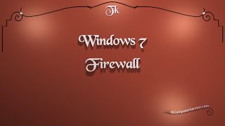 Windows 7  Firewall  Setup Configuration amp General Use [upl. by Nohsal]