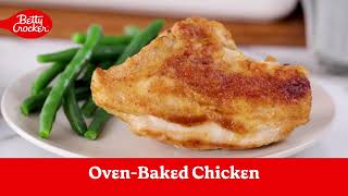 OvenBaked Chicken  Betty Crocker [upl. by Aoket]