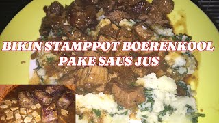 RESEP STAMPPOT BOERENKOOLHOLLANDSE POT HOMEMADE [upl. by Ardnalahs]