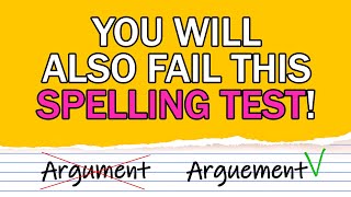 Spelling test  25 commonly misspelled words You will fail too [upl. by Ainnos699]