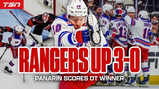 Panarin puts Rangers up 30 with OT winner [upl. by Waddington]