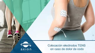 Colocación electrodos TENS para dolor de codo  Electroestimulación TENS con electroestimulador TENS [upl. by Nonnelg]