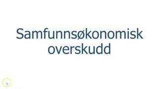 Samfunnsøkonomisk overskudd [upl. by Greenman]