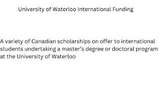 International student looking to study in Canada or a Canadian scholar searching for funding [upl. by Elfont]