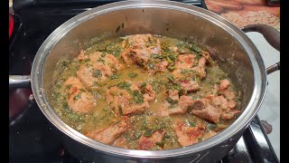 Salsa Verde con Verdolagas y Carne de Puerco [upl. by Kramnhoj]