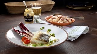 Gebratener Skrei mit Senfsauce und RadicchioRisotto [upl. by Lertram]