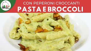 Pasta con crema di broccoli e peperoni croccanti  Carlo Gaiano [upl. by Barbur472]