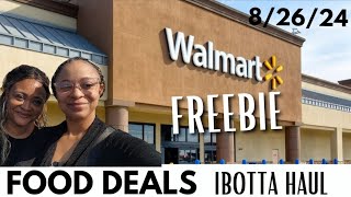 Walmart Deals 82624 Walmart Ibotta Haul Couponing At Walmart This Week FREEBIE FOOD DEALS [upl. by Anai]