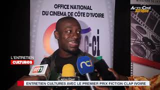 ENTRETIEN CULTURES AVEC LE PREMIER PRIX FICTION CLAP IVOIRE PHASE NATIONALE [upl. by Ohcirej]