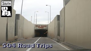 Road Trip 641  Louisiana Hwy 23 South  Belle Chasse Tunnel [upl. by Llemej]