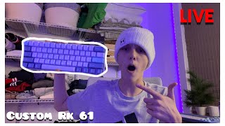 Modding My Rk61 Keyboard come and chill LIVE [upl. by Frech]