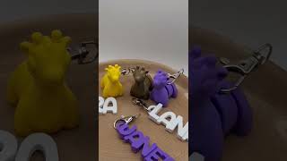 3D geprinte sleutelhangers💛🤎💜 3dprint nederlands smallyoutuber 3d fy keychain giraffe ender [upl. by Slade464]