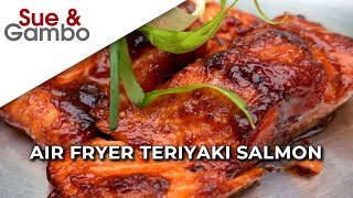 Air Fryer Teriyaki Salmon Recipe [upl. by Nnylasor512]