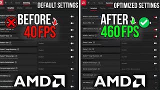 AMD RADEON SETTINGS 🔧BEST AMD SETTINGS To Boost FPS For Gaming amp Performance  Updated 2024 [upl. by Geiger637]