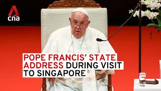 Pope Francis state address during visit to Singapore  Full speech [upl. by Erlewine]