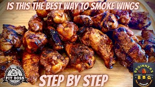 Easy smoke chicken wings  Pit boss pro series  how to smoke chicken wings on pellet grill [upl. by Allx357]