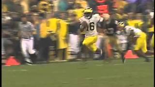 Denard Robinson 87 Yard TD Run Notre Dame 2010 [upl. by Margot]