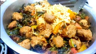 meal maker biryanisoya chunks biryaniveg biryani 😋😋 [upl. by Lurleen]