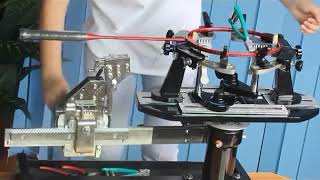 300132 Manual Racket Threading Machine Stringing Machine for BadmintonTennis Racket [upl. by Tnek]