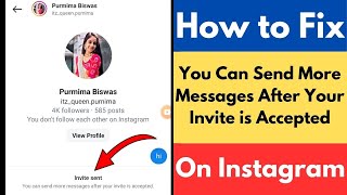 How to Fix Instagram You Can Send More Messages After Your Invite is Accepted [upl. by Jarl587]