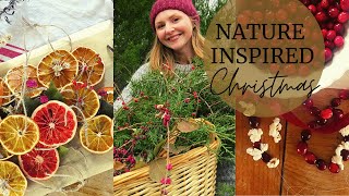 DIY Natural Christmas Ornaments From the Farm  Berry Garlands Dried Oranges amp Gingerbread Ornament [upl. by Sirc]