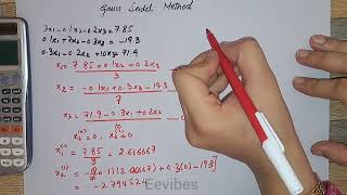 The GaussSeidel Method Example  StepbyStep 2024  Iterative Method of Numerical Methods [upl. by Berl]