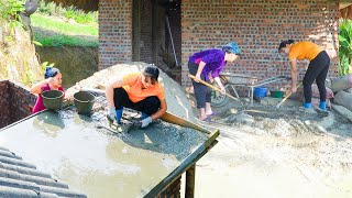 Building A Toilet And Bathroom With Many Bricks  Help Lonely Old Lady Repair House Quan Thi Ky [upl. by Ayikat690]