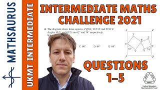 Intermediate Maths Challenge UKMT 2021  Questions 1 2 3 4 5 [upl. by Gnoh]