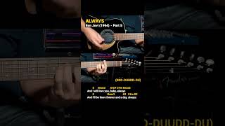 Always  Bon Jovi 1994  Easy Guitar Chords Tutorial with Lyrics part 5 SHORTS REELS [upl. by Eelyah]