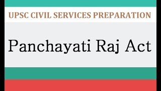 Panchayati Raj system in India For competitive exams [upl. by Aicitan]