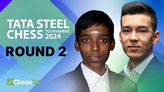 Friends Or Foes Anish v Vidit Prodigies Clash Pragg v Nodirbek Wholl Lead Tata Steel 2024 Rd 2 [upl. by Lenwood]