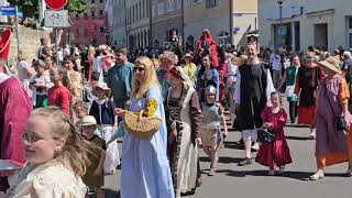 Festumzug Schlossfest Merseburg 2023 [upl. by Apur]