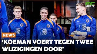 Vermoedelijke opstelling Oranje Koeman voert tegen Roemenië twee wijzigingen door FCUpdate EK News [upl. by Flavia]