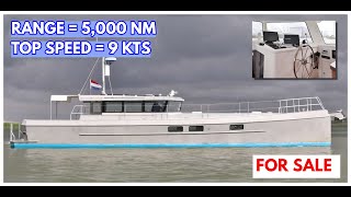 €695000 LongRange LIVE ABOARD Explorer Yacht For Sale  MY Britt [upl. by Yusuk]