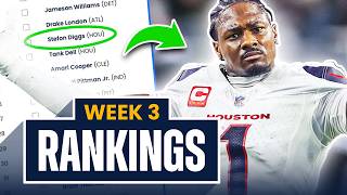 Week 3 Fantasy Football Rankings amp Tiers  QB RB WR amp TE Predictions 2024 [upl. by Milon832]