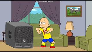 Caillou blasts loud musicGrounded [upl. by Idnim]