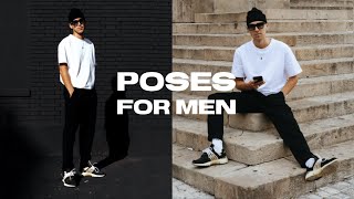 5 SIMPLE POSES for Men´s Instagram Streetstyle Pictures [upl. by Arinayed502]