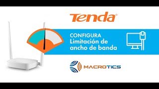 Tenda Limitar Anchos de Banda N301  N300 Speed Limit [upl. by Yrak67]