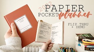 PAPIER pocket planner  flip through how I use it and how it ties into my 2022 system [upl. by Horlacher]