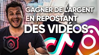 Comment gagner de l’argent en repostant des vidéos Instagram et TikTok [upl. by Annasiul26]