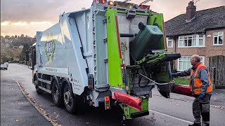 Veolia Mercedes Benz Econic Bin lorry on Garden Waste DXC [upl. by Goltz]