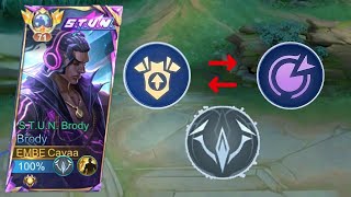 SET EMBLEM TERBARU BRODY FULL DAMAGE PAKE WAR CRY  Mobile Legends [upl. by Ellemaj98]