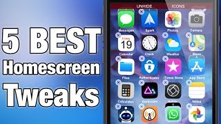 5 BEST Homescreen tweaks  iOS 11  1141 [upl. by Iem]