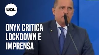 Onyx Lorenzoni diz que lockdown quotnão funcionaquot e defende tratamento precoce contra covid19 [upl. by Yziar898]